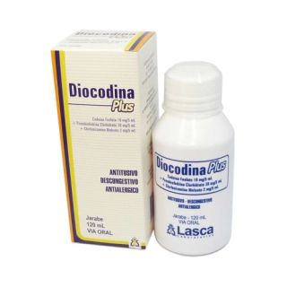 Diocodina Plus 10mg Jbe. Fco. X 120 Ml.